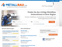 Tablet Screenshot of metallbau.com